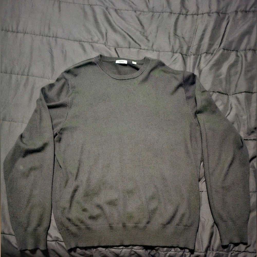 100% Merino Wool Mette Sweater Black XL